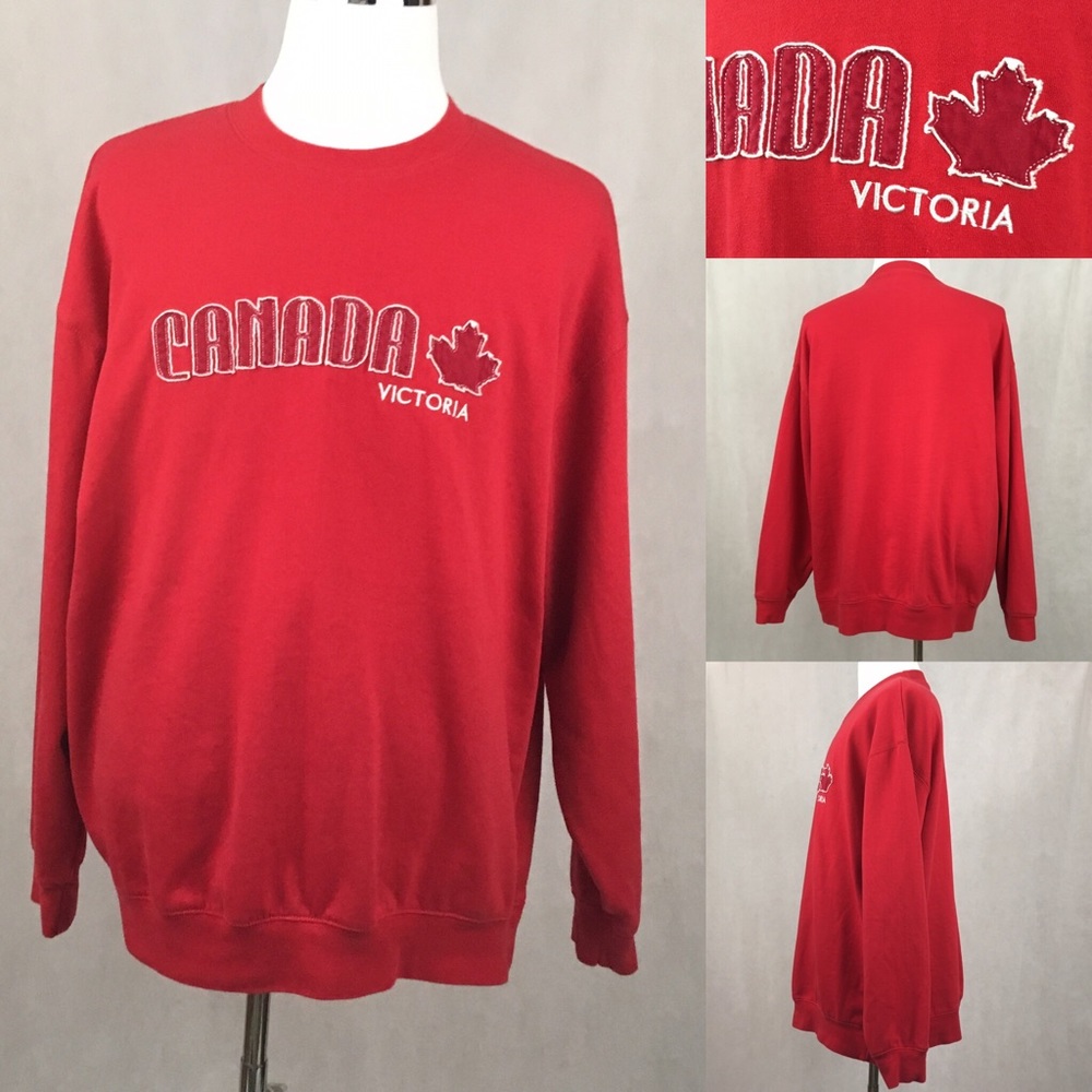 Victoria BC Travel Canada Crew Long Sleeve Sweater